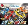 ZHEGAO QL0724 0724 non  PHANTOM PULL BACK RACING 4 bộ đồ chơi xếp lắp ráp ghép mô hình Racers Đua Tốc Độ 883 khối