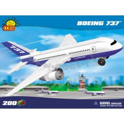 COBI 26200 non  BOEING 737. bộ đồ chơi xếp lắp ráp ghép mô hình Mini Modular BOEING 737™ Đường Phố Thu Nhỏ 200 khối