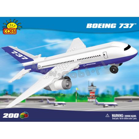 COBI 26200 non  BOEING 737. bộ đồ chơi xếp lắp ráp ghép mô hình Mini Modular BOEING 737™ Đường Phố Thu Nhỏ 200 khối