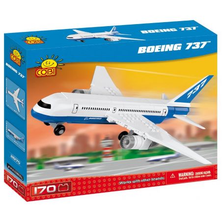 COBI 26170 non  BOEING 737. bộ đồ chơi xếp lắp ráp ghép mô hình Mini Modular BOEING 737™ Đường Phố Thu Nhỏ 170 khối
