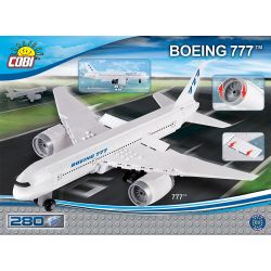 COBI 26261 non  BOEING 777. bộ đồ chơi xếp lắp ráp ghép mô hình Mini Modular BOEING 777™ Đường Phố Thu Nhỏ 260 khối