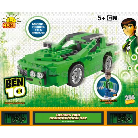 COBI 28225 non  BỘ DỤNG CỤ CHẾ TẠO Ô TÔ CỦA KEVIN bộ đồ chơi xếp lắp ráp ghép mô hình Ben 10: Alien Force KEVIN'S CAR CONSTRUCTION SET Ben 10: Lực Lượng Ngoài Hành Tinh 216 khối