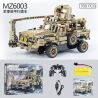 MZ MZ6003 6003 non  XE QUÉT MÌN BỌC THÉP QUÂN SỰ bộ đồ chơi xếp lắp ráp ghép mô hình Military Army MILITARY ARMORED DEMINING CAR Quân Sự Bộ Đội 768 khối