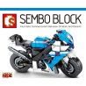 SEMBO 701204 non  TẬN HƯỞNG CHUYẾN ĐI SUZUKI GXR-R750 bộ đồ chơi xếp lắp ráp ghép mô hình Motorcycle Motorbike SUZUKI GSX-R750 Xe Hai Bánh 280 khối