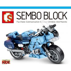 SEMBO 701203 non  XE CẢNH SÁT YAMAHA FJR1300A bộ đồ chơi xếp lắp ráp ghép mô hình Motorcycle Motorbike Xe Hai Bánh 321 khối