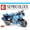 SEMBO 701203 non  XE CẢNH SÁT YAMAHA FJR1300A bộ đồ chơi xếp lắp ráp ghép mô hình Motorcycle Motorbike Xe Hai Bánh 321 khối