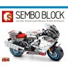 SEMBO 701202 non  APULIA RSV1000R. bộ đồ chơi xếp lắp ráp ghép mô hình Motorcycle Motorbike APRILIA RSV 1000R Xe Hai Bánh 297 khối