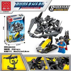 DINGGAO DG3131 3131 non  BATMAN FIGHTER. bộ đồ chơi xếp lắp ráp ghép mô hình Minecraft SUPER HEROE SUSPENSON Game Xây Dựng 250 khối