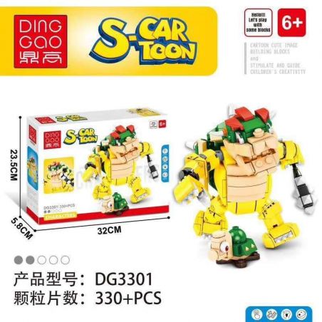 DINGGAO DG3301 3301 non  KUBA. bộ đồ chơi xếp lắp ráp ghép mô hình Super Mario S-CARTOON Thợ Sửa Ống Nước 330 khối