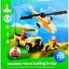 ELC 140202 non  CỨU HỘ NÚI bộ đồ chơi xếp lắp ráp ghép mô hình City MOUNTAIN RESCUE BUILDING BRICKS Thành Phố 155 khối