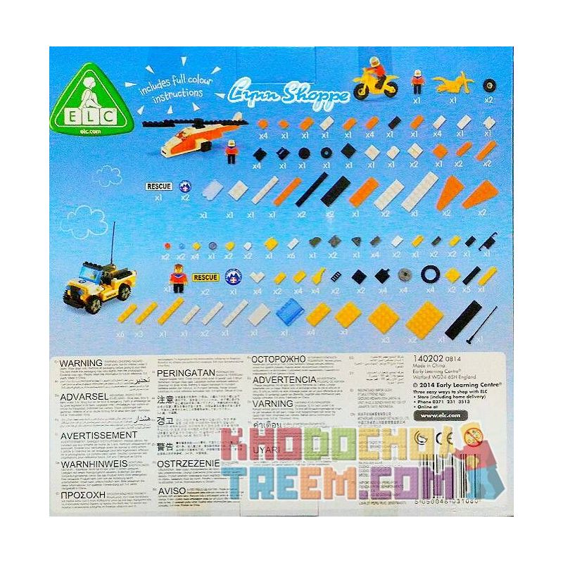 ELC 140202 non  CỨU HỘ NÚI bộ đồ chơi xếp lắp ráp ghép mô hình City MOUNTAIN RESCUE BUILDING BRICKS Thành Phố 155 khối