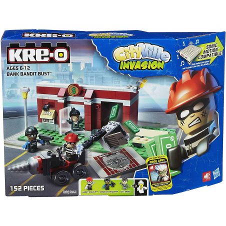 KRE-O A3253 3253 non  CƯƠP NGÂN HANG bộ đồ chơi xếp lắp ráp ghép mô hình Movie & Game BANK BANDIT BUST Phim Và Trò Chơi 152 khối