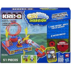 KRE-O A5858 5858 non  CARNIVAL CANNON RA MẮT bộ đồ chơi xếp lắp ráp ghép mô hình Movie & Game CARNIVAL CANNON LAUNCH Phim Và Trò Chơi 51 khối