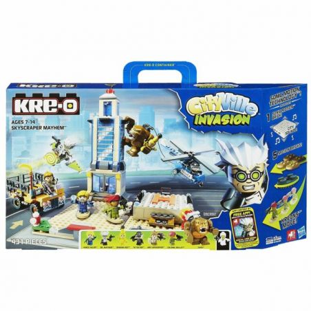 KRE-O A3251 3251 non  CẬN CHIẾN NHÀ CHỌC TRỜI bộ đồ chơi xếp lắp ráp ghép mô hình Movie & Game SKYSCRAPER MAYHEM Phim Và Trò Chơi 431 khối