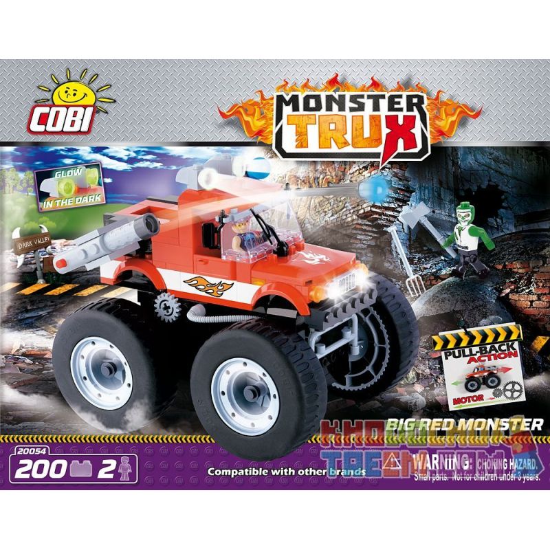 COBI 20054 non  QUÁI VẬT LỚN MÀU ĐỎ bộ đồ chơi xếp lắp ráp ghép mô hình BIG RED MONSTER 200 khối