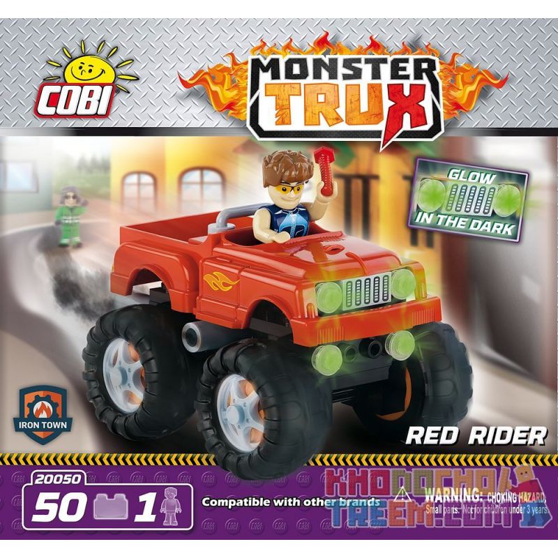 COBI 20050 non  TAY ĐUA MÀU ĐỎ bộ đồ chơi xếp lắp ráp ghép mô hình RED RIDER 50 khối