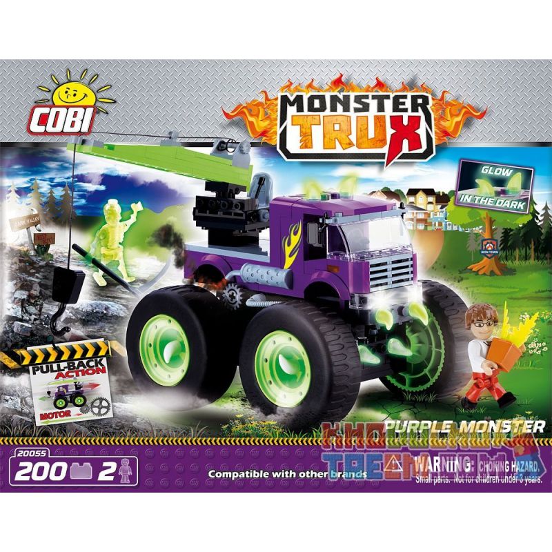 COBI 20055 non  QUÁI VẬT MÀU TÍM bộ đồ chơi xếp lắp ráp ghép mô hình PURPLE MONSTER 200 khối