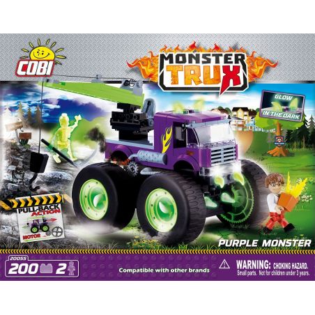COBI 20055 non  QUÁI VẬT MÀU TÍM bộ đồ chơi xếp lắp ráp ghép mô hình PURPLE MONSTER 200 khối