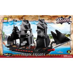COBI 6021 non  KHINH HẠM CƯỚP BIỂN bộ đồ chơi xếp lắp ráp ghép mô hình Pirates Of The Caribbean PIRATE FRIGATE Cướp Biển Vùng Caribe 700 khối