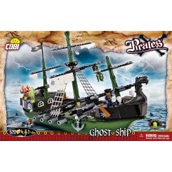 COBI 6017 non  TÀU MA bộ đồ chơi xếp lắp ráp ghép mô hình Pirates Of The Caribbean GHOST SHIP Cướp Biển Vùng Caribe 520 khối