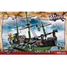 COBI 6017 non  TÀU MA bộ đồ chơi xếp lắp ráp ghép mô hình Pirates Of The Caribbean GHOST SHIP Cướp Biển Vùng Caribe 520 khối