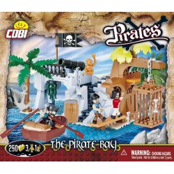 COBI 6014 non  VỊNH CƯỚP BIỂN bộ đồ chơi xếp lắp ráp ghép mô hình Pirates Of The Caribbean THE PIRATE BAY Cướp Biển Vùng Caribe 250 khối