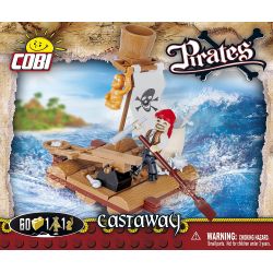COBI 6010 non  TRÔI DẠT bộ đồ chơi xếp lắp ráp ghép mô hình Pirates Of The Caribbean CASTAWAY Cướp Biển Vùng Caribe 60 khối
