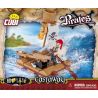 COBI 6010 non  TRÔI DẠT bộ đồ chơi xếp lắp ráp ghép mô hình Pirates Of The Caribbean CASTAWAY Cướp Biển Vùng Caribe 60 khối