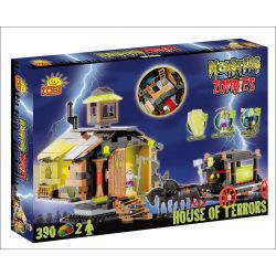 COBI 28390 non  NGÔI NHÀ KINH DỊ bộ đồ chơi xếp lắp ráp ghép mô hình HOUSE OF TERRORS 390 khối