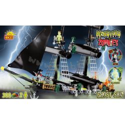 COBI 28300 non  TÀU MA bộ đồ chơi xếp lắp ráp ghép mô hình Pirates Of The Caribbean GHOST SHIP Cướp Biển Vùng Caribe 300 khối