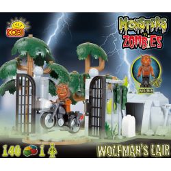 COBI 28142 non  NGƯỜI SÓI NÓI DỐI bộ đồ chơi xếp lắp ráp ghép mô hình WOLFMAN'S LAIR 140 khối
