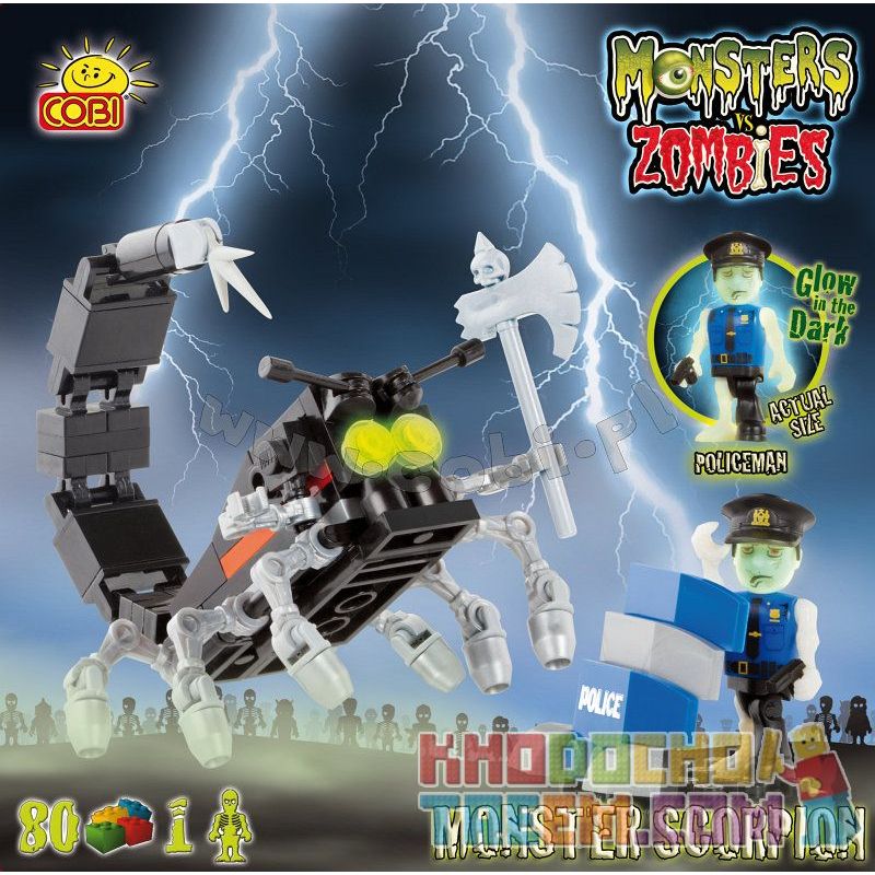COBI 28081 non  QUÁI VẬT BỌ CẠP bộ đồ chơi xếp lắp ráp ghép mô hình MONSTER SCORPION 80 khối