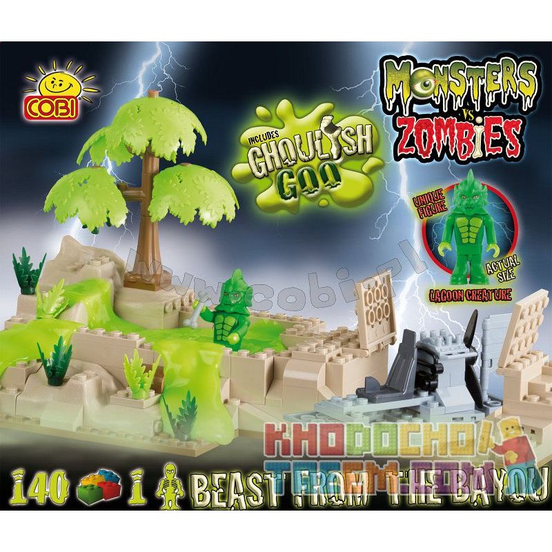 COBI 28140 non  CON THÚ TỪ BAYOU bộ đồ chơi xếp lắp ráp ghép mô hình BEAST FROM THE BAYOU 140 khối