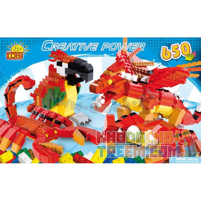 COBI 20650 non  650 KHỐI + HƯỚNG DẪN bộ đồ chơi xếp lắp ráp ghép mô hình Creator 650 BLOCKS + INSTRUCTIONS Sáng Tạo 650 khối