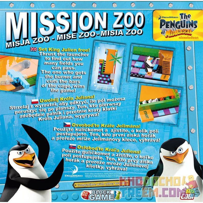 COBI 26180 non  NHIỆM VỤ SỞ THÚ bộ đồ chơi xếp lắp ráp ghép mô hình Movie & Game MISSION ZOO Phim Và Trò Chơi 180 khối