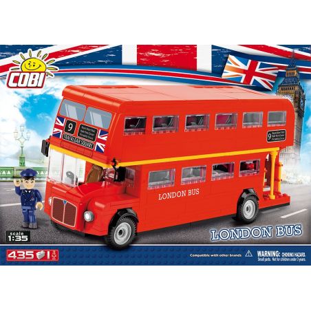 COBI 1885 non  XE BUÝT LUÂN ĐÔN bộ đồ chơi xếp lắp ráp ghép mô hình City LONDON BUS Thành Phố 435 khối