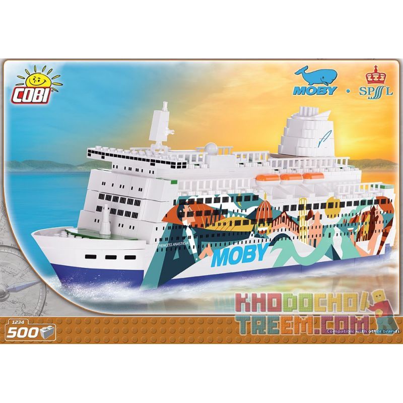 COBI 1234 non  CÔNG CHÚA ANASTASIA bộ đồ chơi xếp lắp ráp ghép mô hình PRINCESS ANASTASIA 500 khối