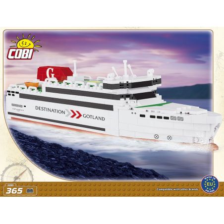 COBI 1281 non  ĐIỂM ĐẾN GOTLAND II bộ đồ chơi xếp lắp ráp ghép mô hình Frozen DESTINATION GOTLAND II Nữ Hoàng Băng Giá 365 khối