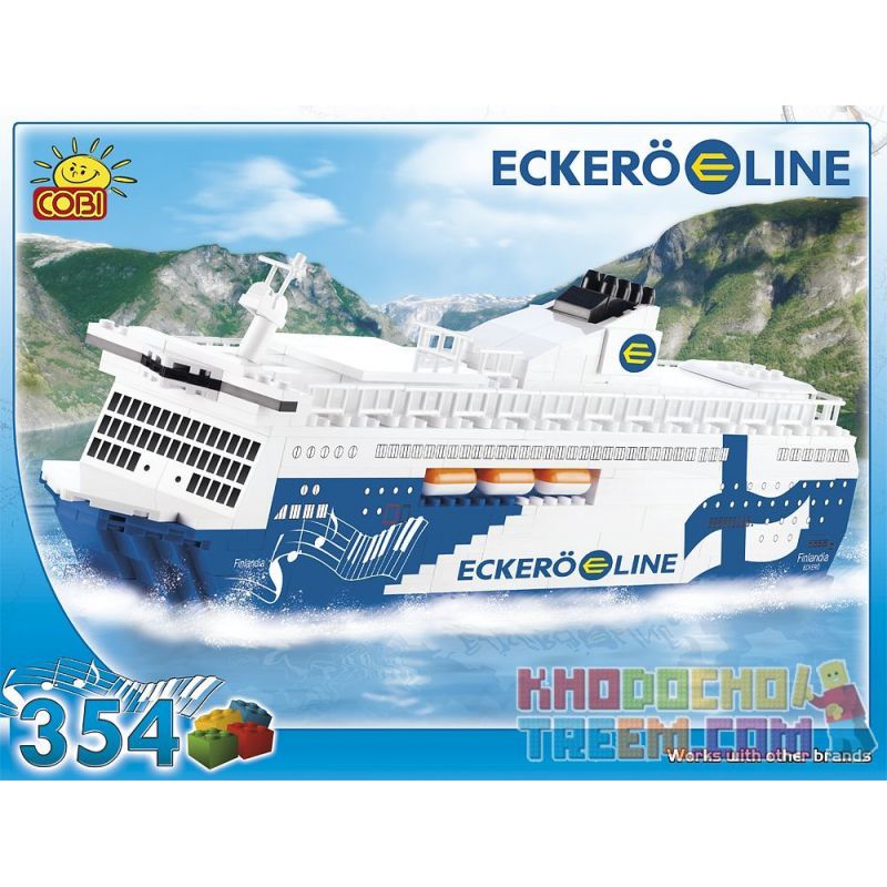 COBI 1987 non  DÒNG ECKERÖ bộ đồ chơi xếp lắp ráp ghép mô hình ECKERÖ LINE 354 khối