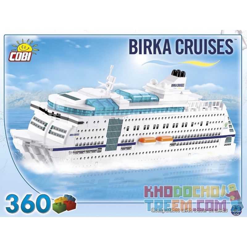 COBI 1944 non  DU THUYỀN BIRKA bộ đồ chơi xếp lắp ráp ghép mô hình BIRKA CRUISES 360 khối