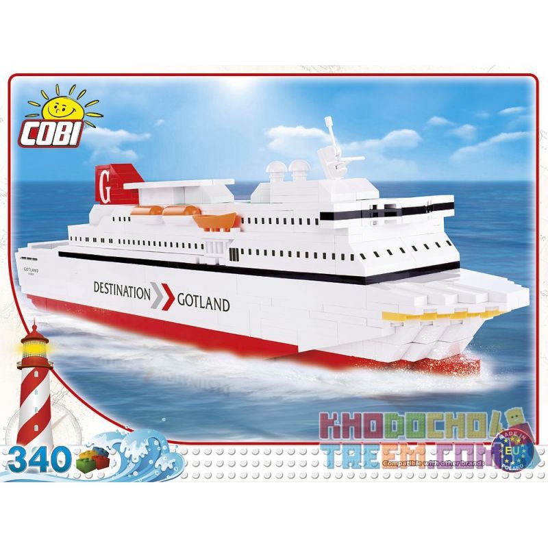 COBI 1270 non  ĐIỂM ĐẾN GOTLAND bộ đồ chơi xếp lắp ráp ghép mô hình DESTINATION GOTLAND 340 khối