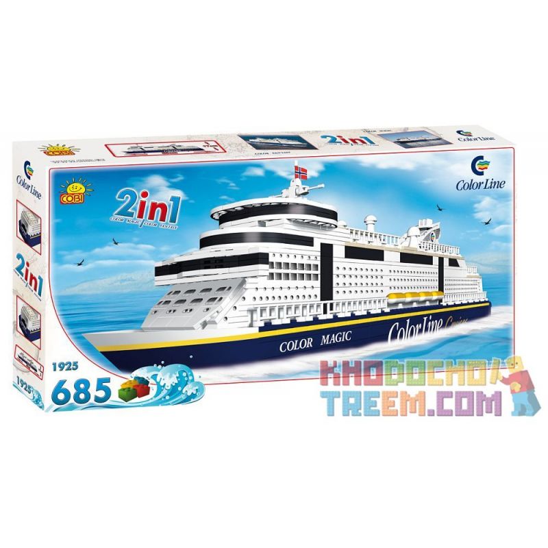 COBI 1925 non  DÒNG MÀU ẢO THUẬT bộ đồ chơi xếp lắp ráp ghép mô hình COLOR LINE FANTASY/MAGIC 685 khối