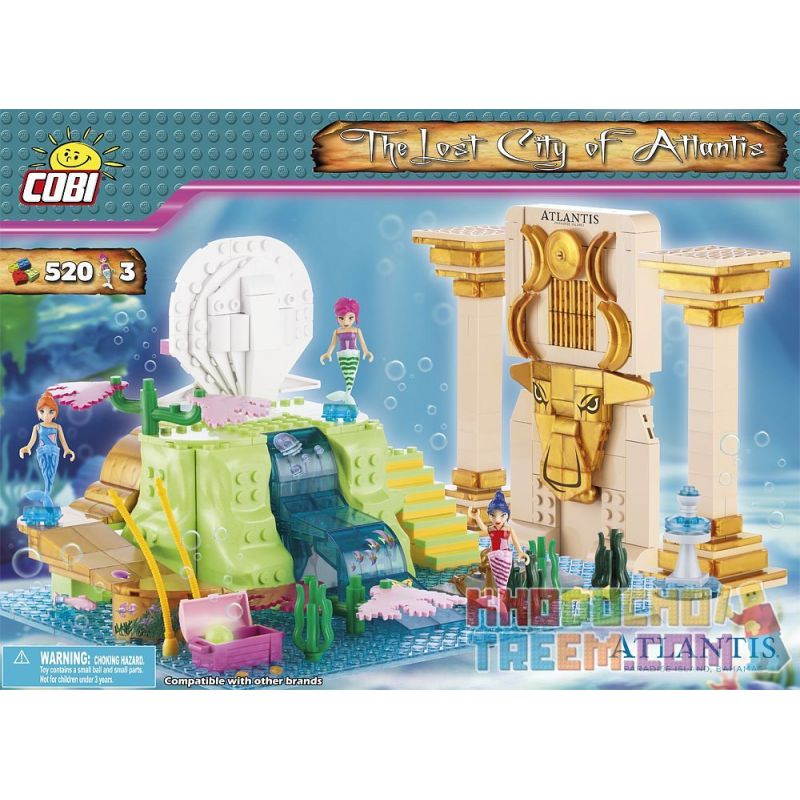 COBI 72300001 non  THÀNH PHỐ ĐÃ MẤT CỦA ATLANTIS bộ đồ chơi xếp lắp ráp ghép mô hình City THE LOST CITY OF ATLANTIS 520 khối