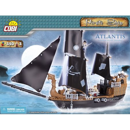 COBI 72300003 non  TÀU CƯỚP BIỂN bộ đồ chơi xếp lắp ráp ghép mô hình Pirates Of The Caribbean PIRATE SHIP Cướp Biển Vùng Caribe 350 khối
