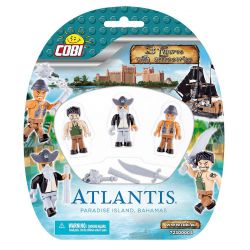 COBI 72300004 non  CƯỚP BIỂN bộ đồ chơi xếp lắp ráp ghép mô hình Pirates Of The Caribbean PIRATES - 3 FIGURES WITH ACCESSORIES Cướp Biển Vùng Caribe