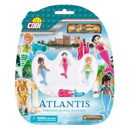 COBI 72300005 non  MỸ NHÂN NGƯ bộ đồ chơi xếp lắp ráp ghép mô hình Mermaid MERMAID - 3 FIGURES WITH ACCESSORIES Nàng Tiên Cá