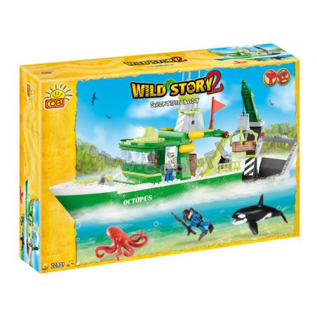 COBI 22301 non  TÀU NGHIÊN CỨU KHOA HỌC bộ đồ chơi xếp lắp ráp ghép mô hình SCIENTIFIC BOAT 300 khối