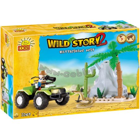 COBI 22103 non  TỔ CỦA RẮN CHUÔNG bộ đồ chơi xếp lắp ráp ghép mô hình RATTLESNAKE NEST 100 khối