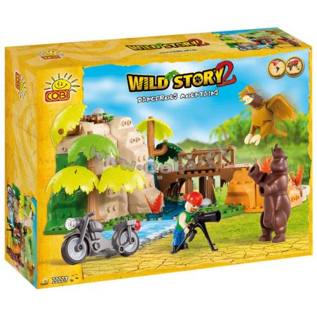COBI 22223 non  NÚI NGUY HIỂM bộ đồ chơi xếp lắp ráp ghép mô hình DANGEROUS MOUNTAINS 220 khối