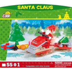 COBI 28018 non  ÔNG GIÀ NOEN bộ đồ chơi xếp lắp ráp ghép mô hình SANTA CLAUS 55 khối